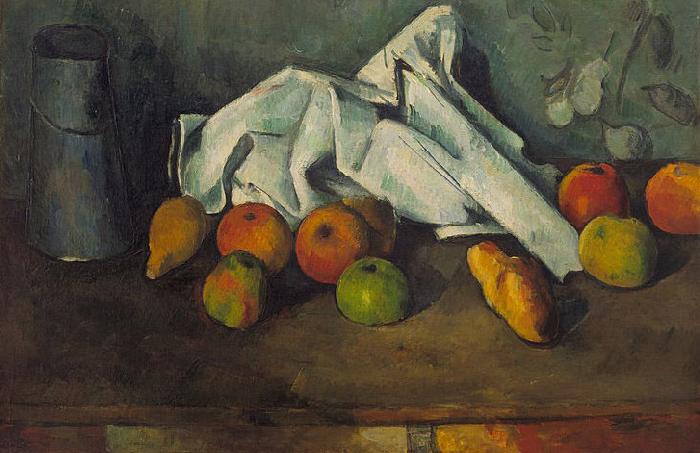 Paul Cezanne Milk Can and Apples oil painting picture